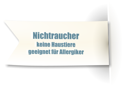 Nichtraucher keine Haustieregeeignet für Allergiker